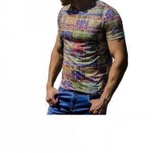 NEW EIGHT X lines print t-shirt in multi